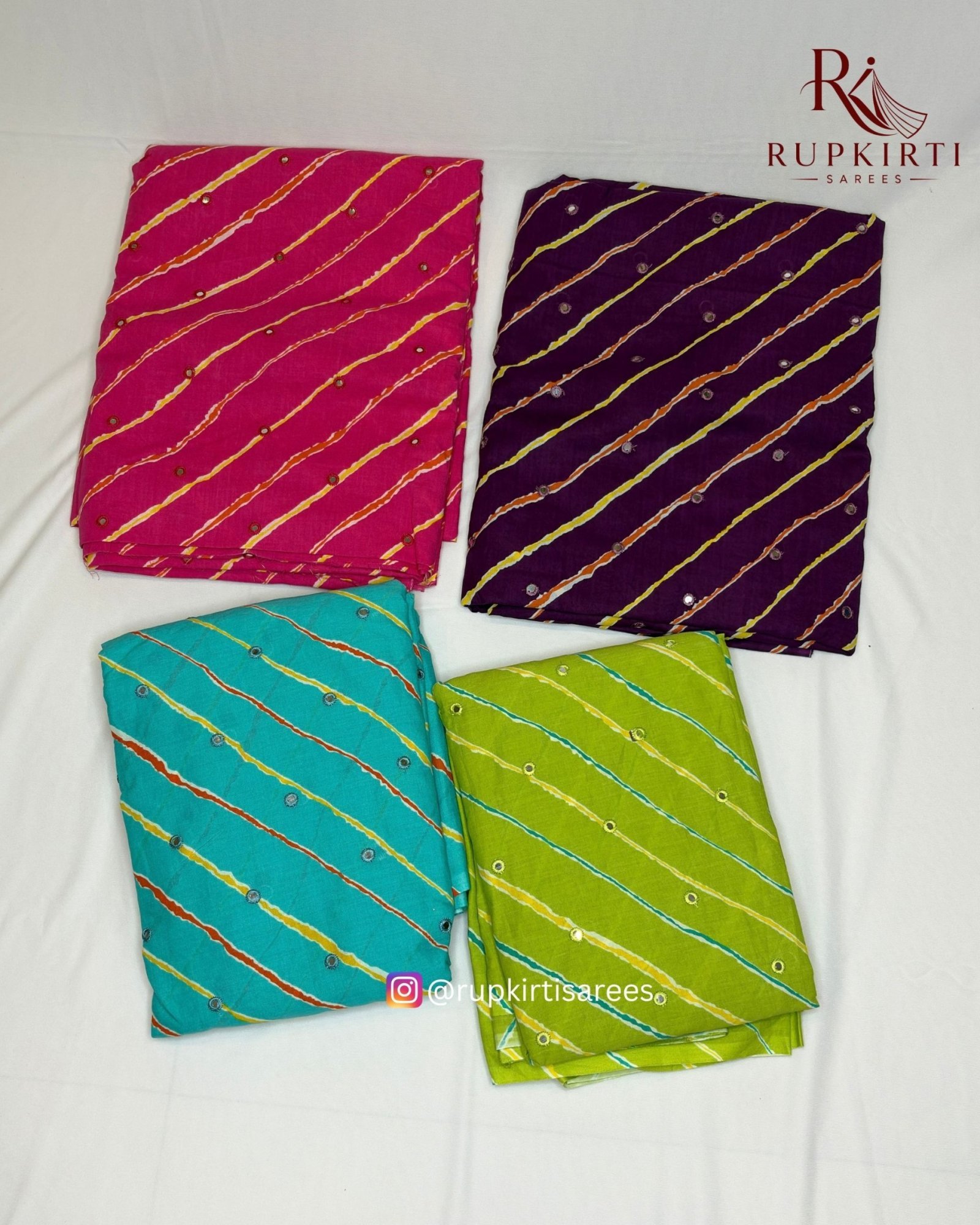 Cotton Leheriya Saree