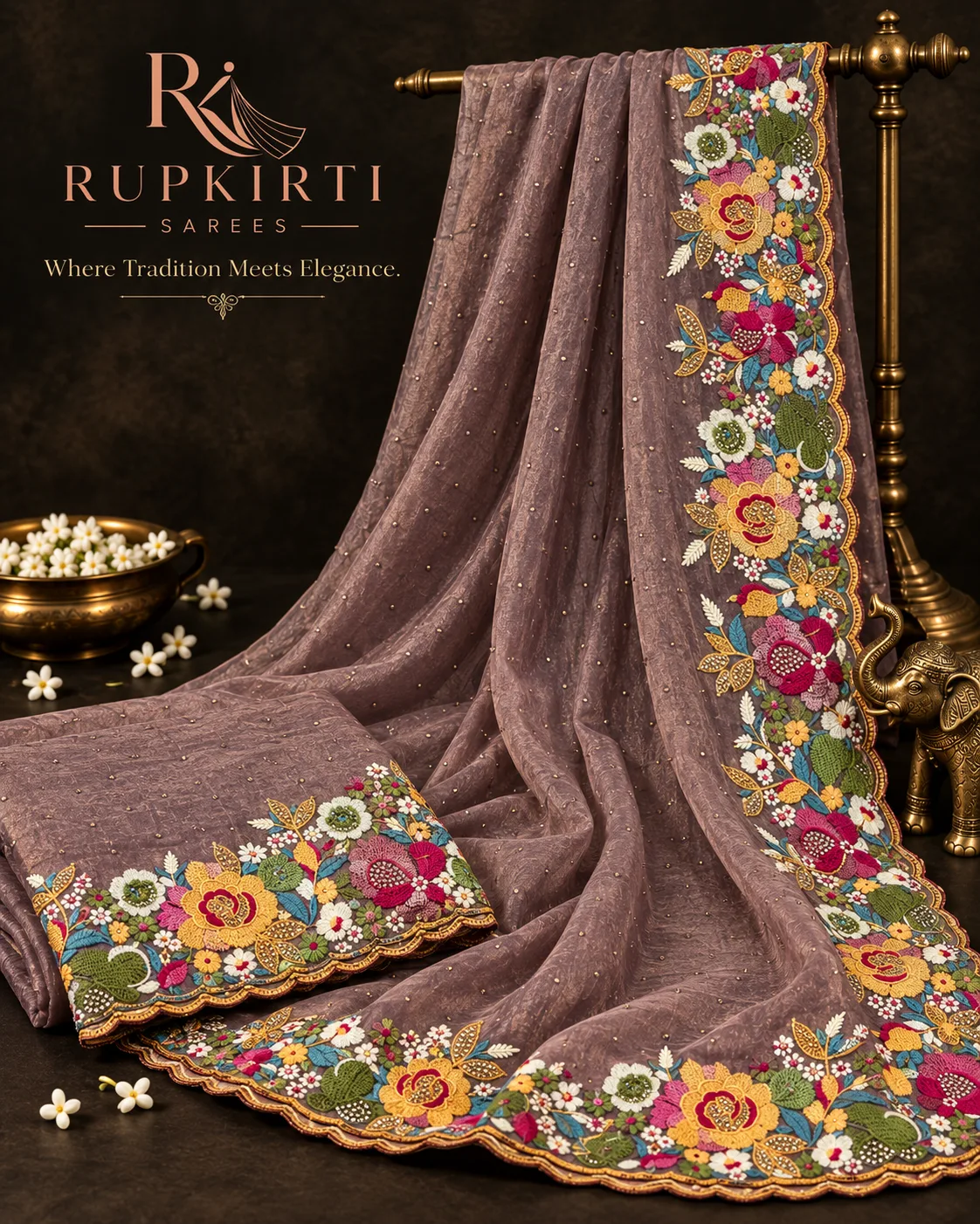 Designer Work Saree
