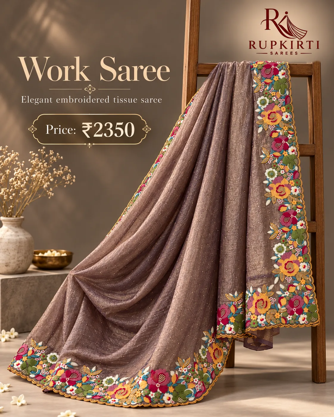 Designer Work Saree