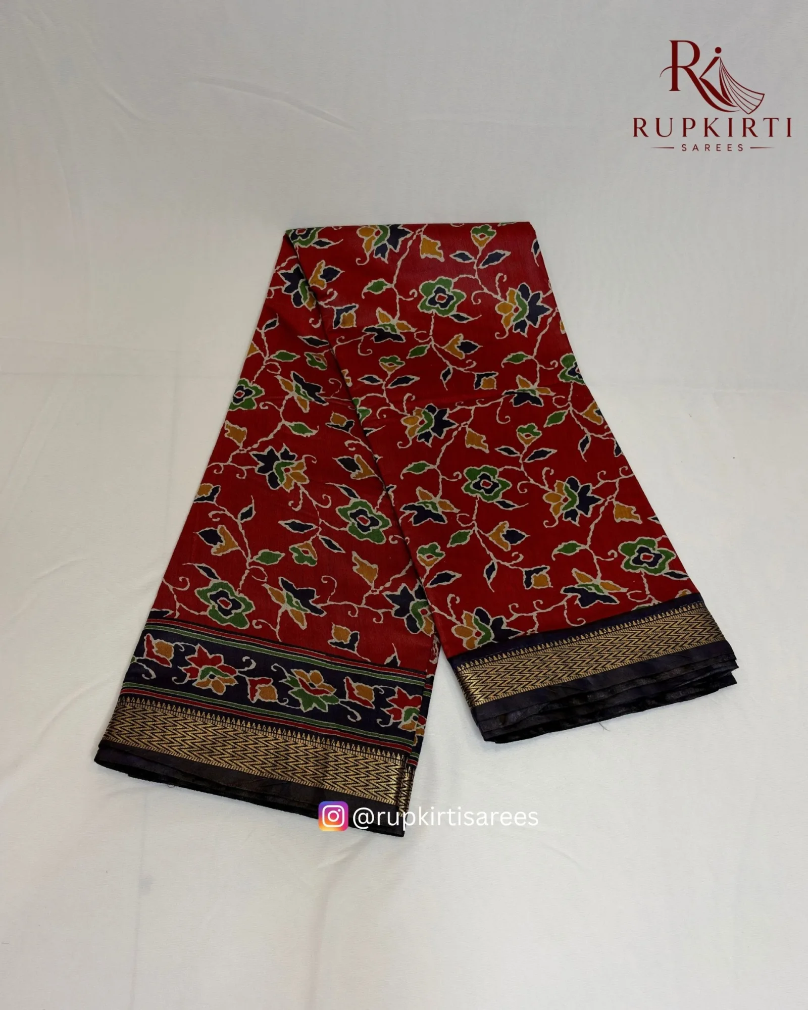 Tissue Silk Kalamkari Saree