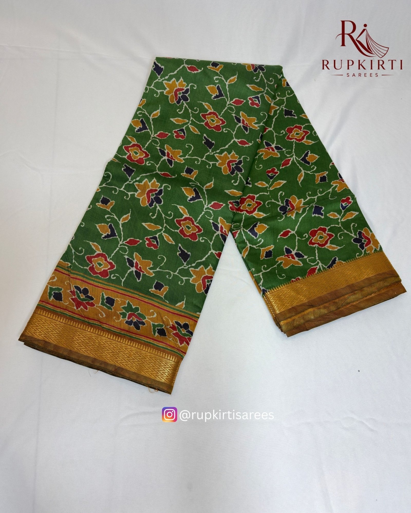 Tissue Silk Kalamkari Saree — photo 8