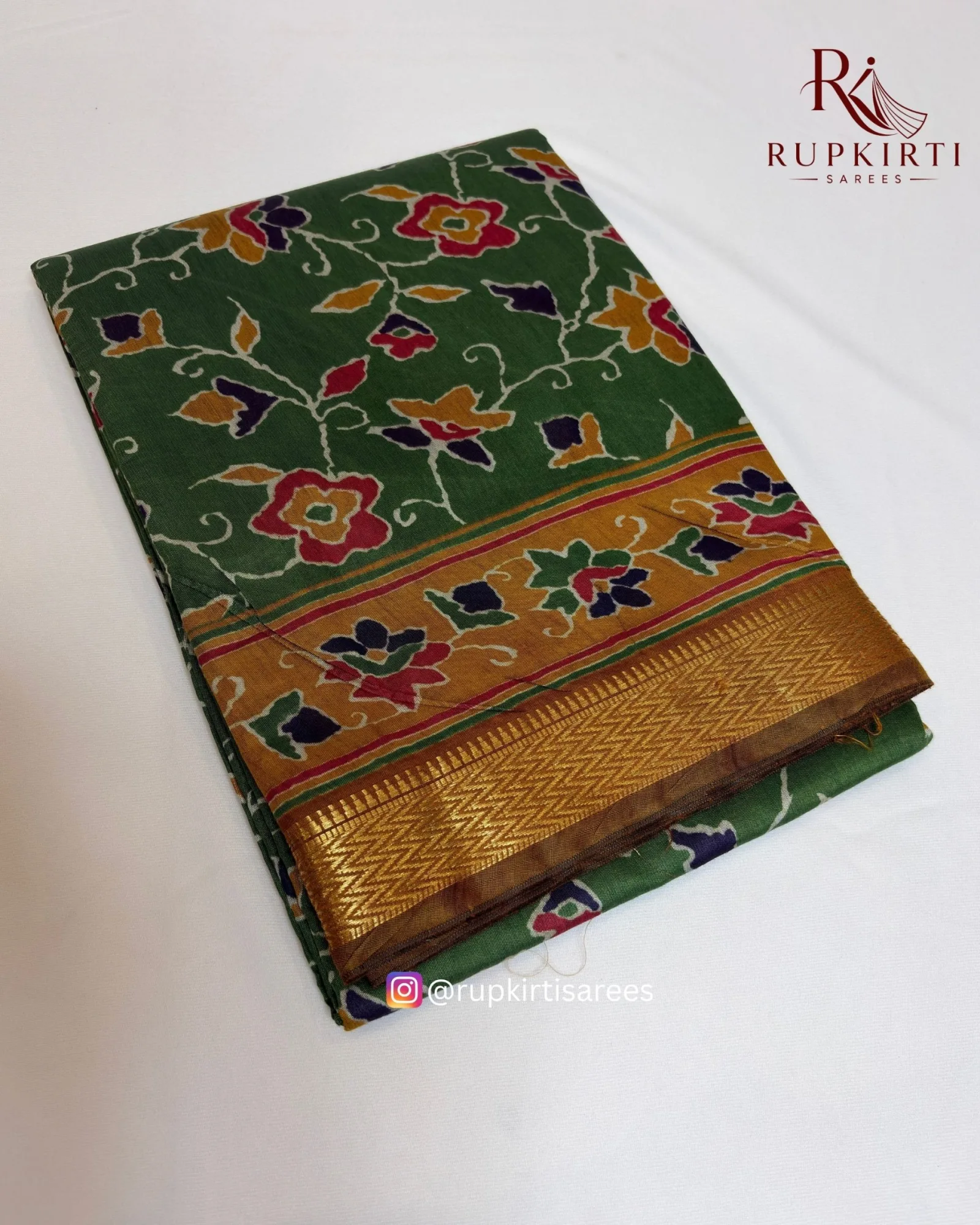 Tissue Silk Kalamkari Saree