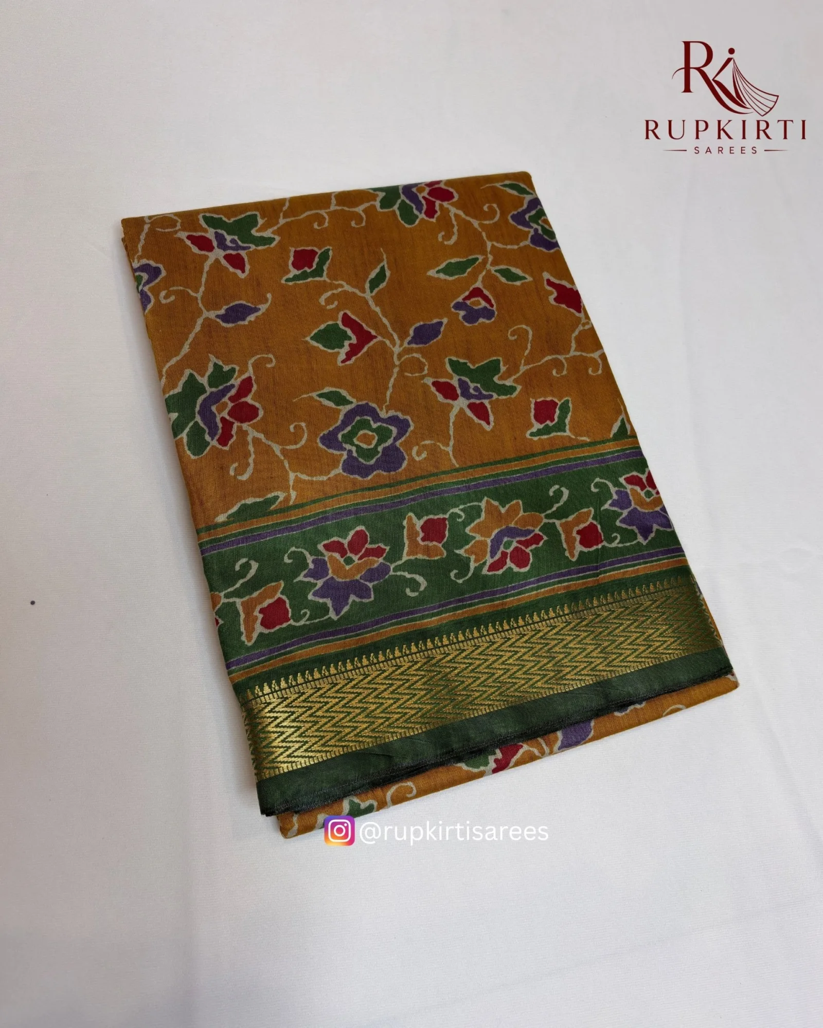 Tissue Silk Kalamkari Saree