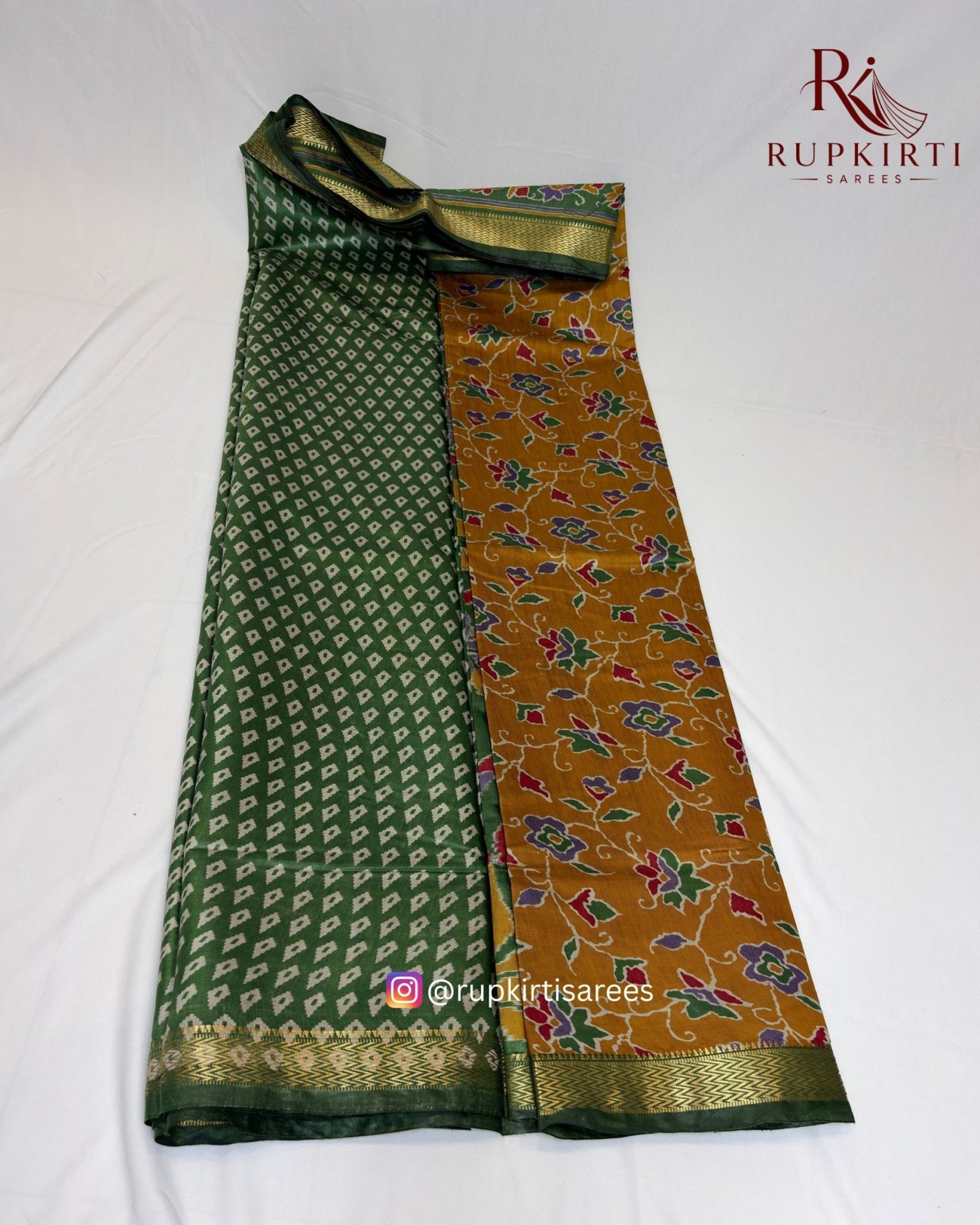 Tissue Silk Kalamkari Saree — photo 6