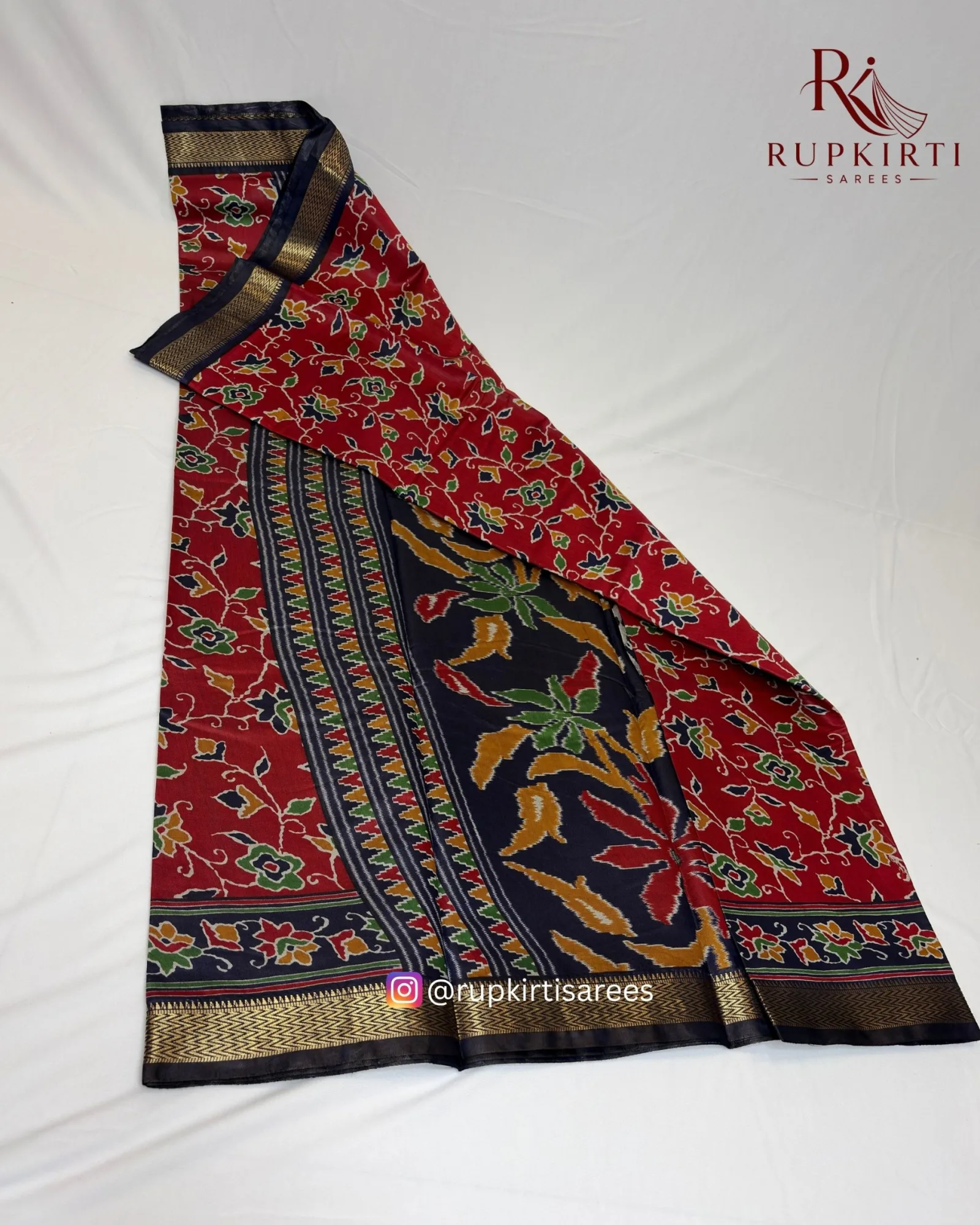 Tissue Silk Kalamkari Saree