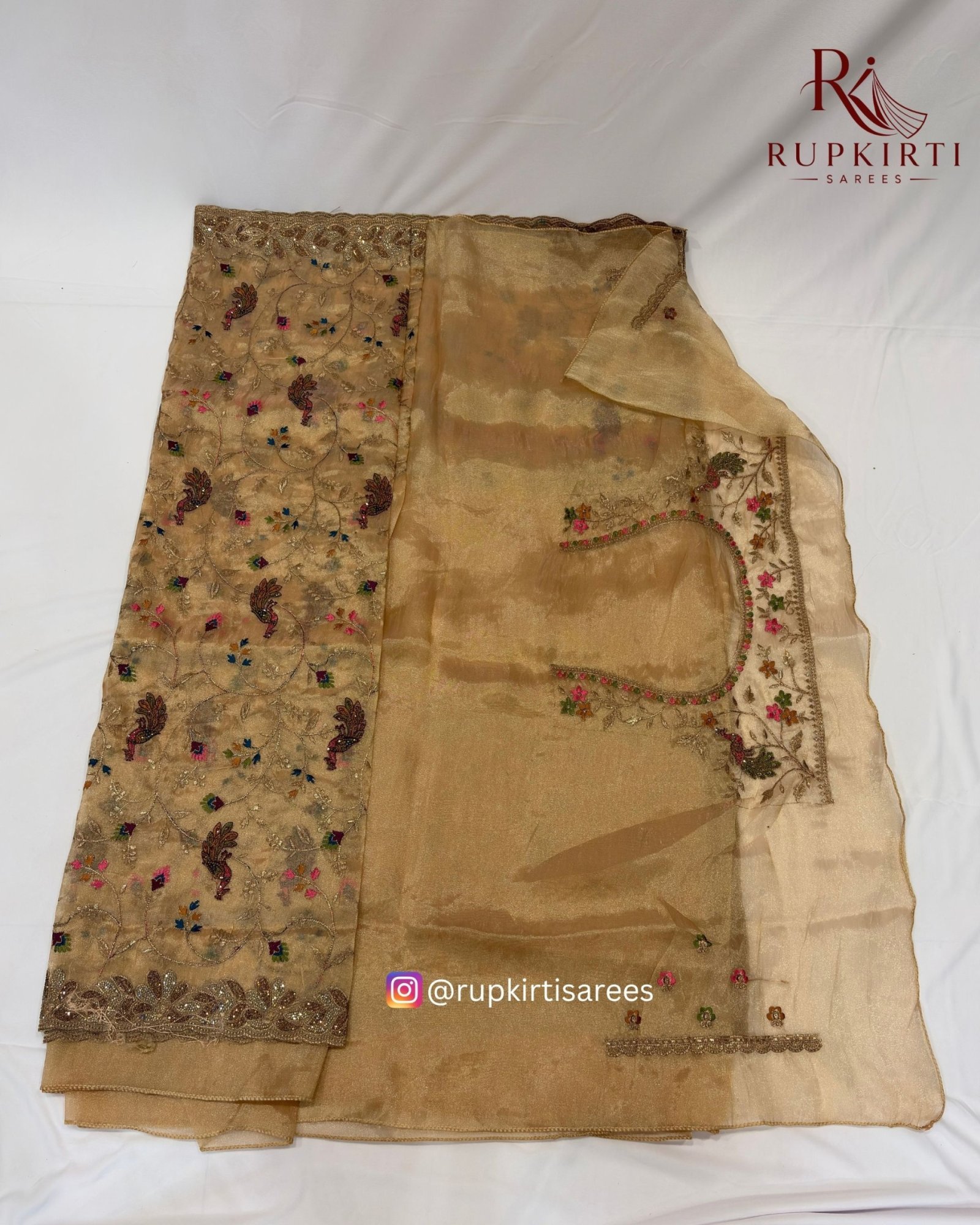 Uttar Moti Work Saree — photo 3