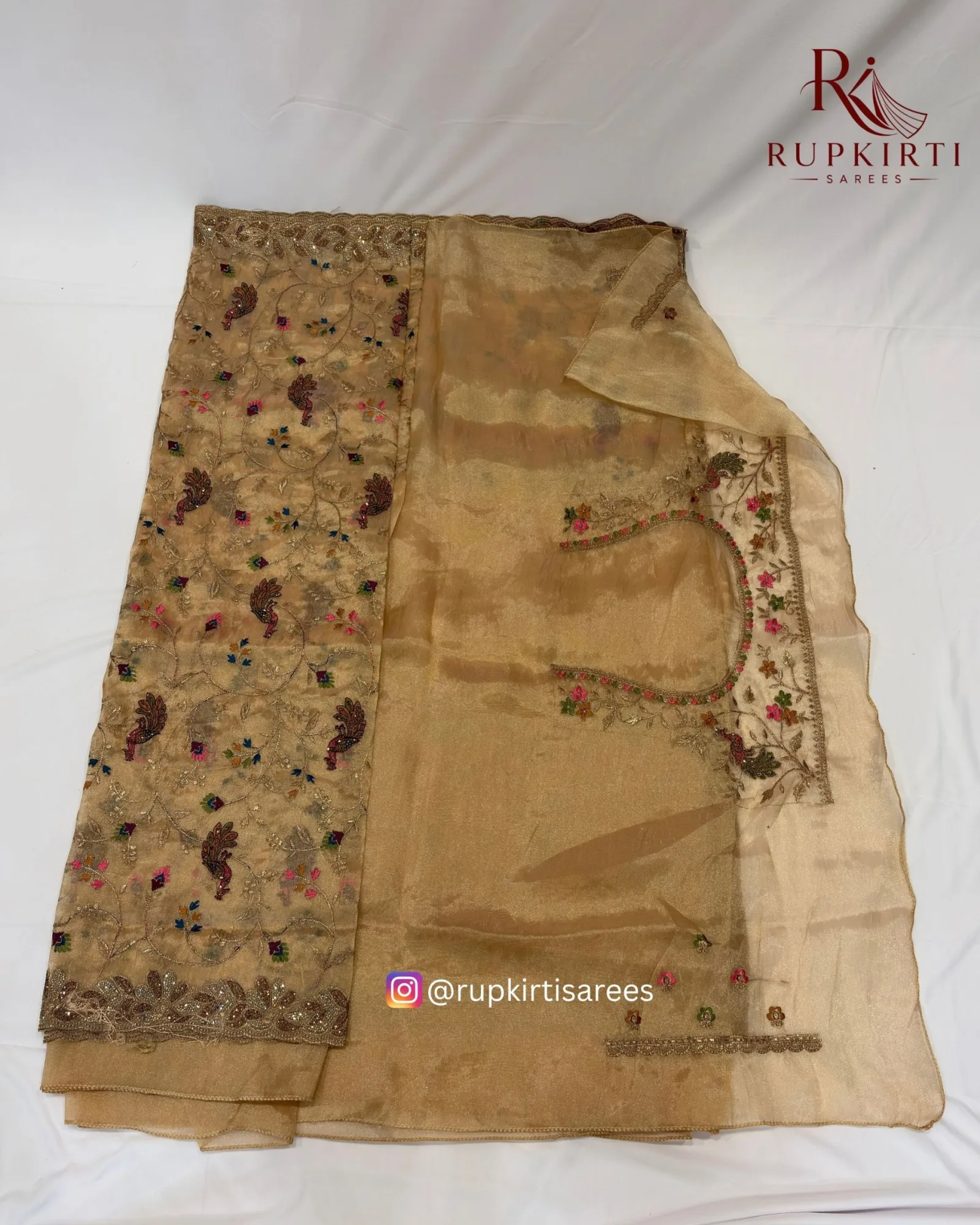 Uttar Moti Work Saree